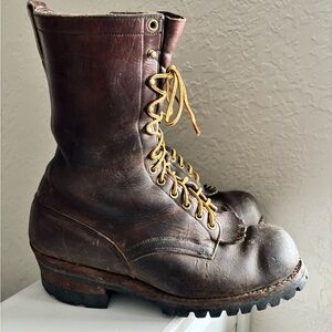 White's Logger Smokejumper Leather Lace-Up Boots Mens 9.5 EE